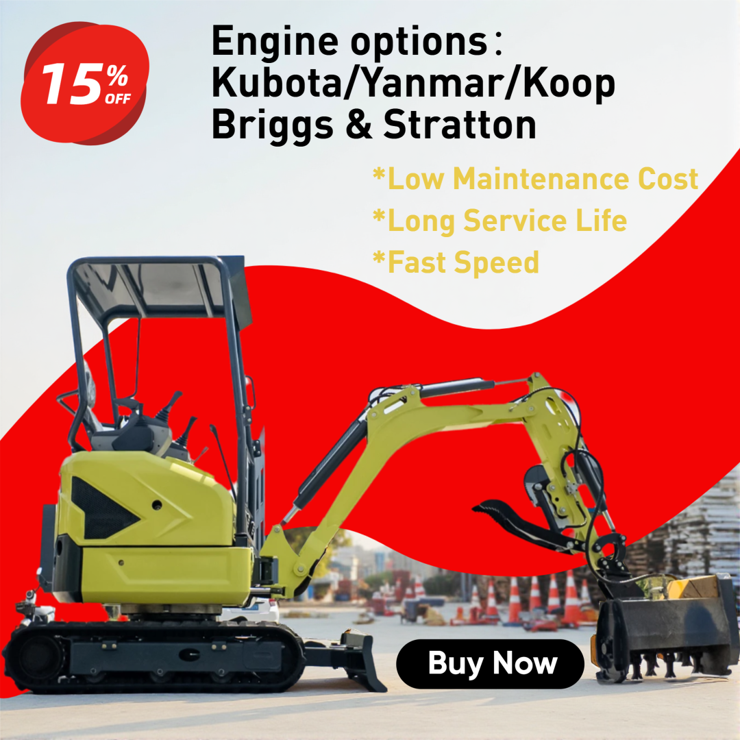 Agriculture Farming Services - Small Farm Excavator with Full Attachments