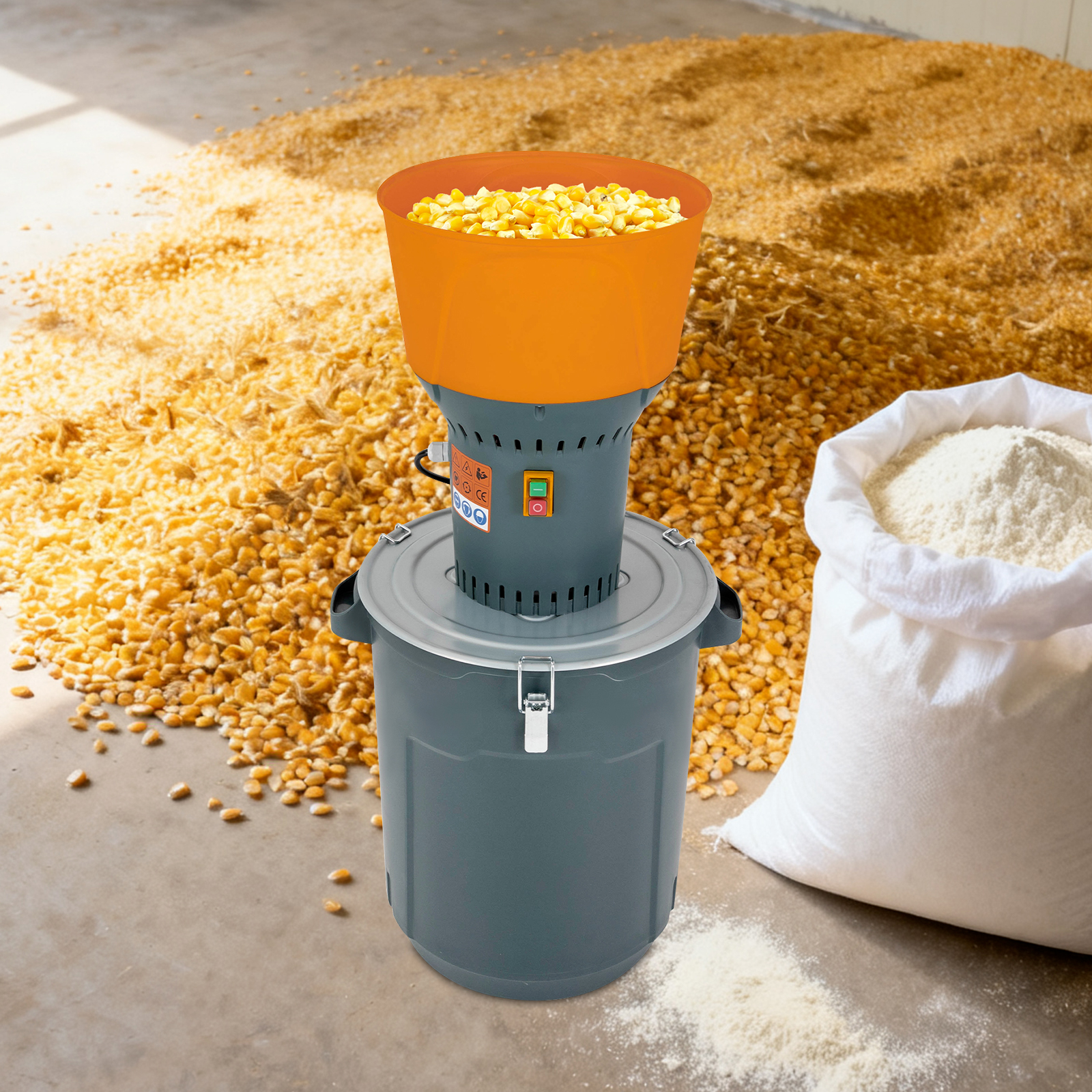 Grain Mill Grinder - 13.2 Gallons (50L) Electric Grain Mill