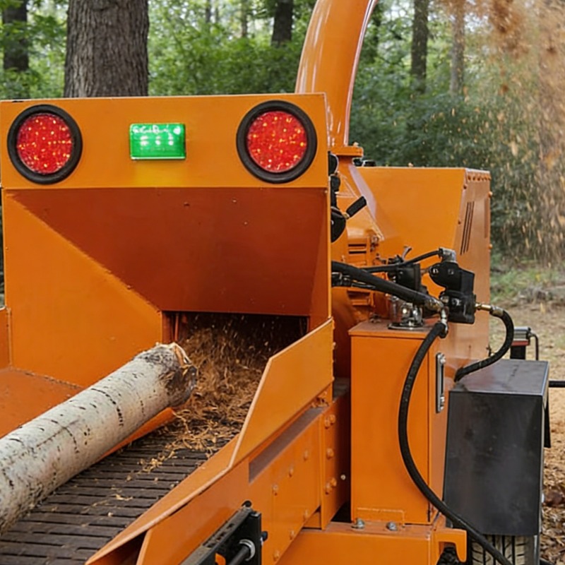 Agriculture Farming Services - Customized Diesel Disc Hydraulic Wood Chipper