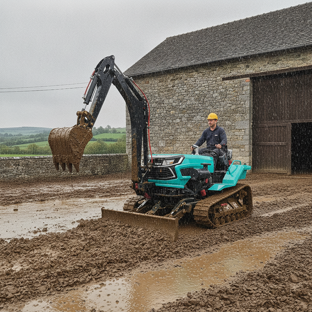 Agriculture Farming Products - 25HP Rubber Track Crawler Tractor Multifunctional