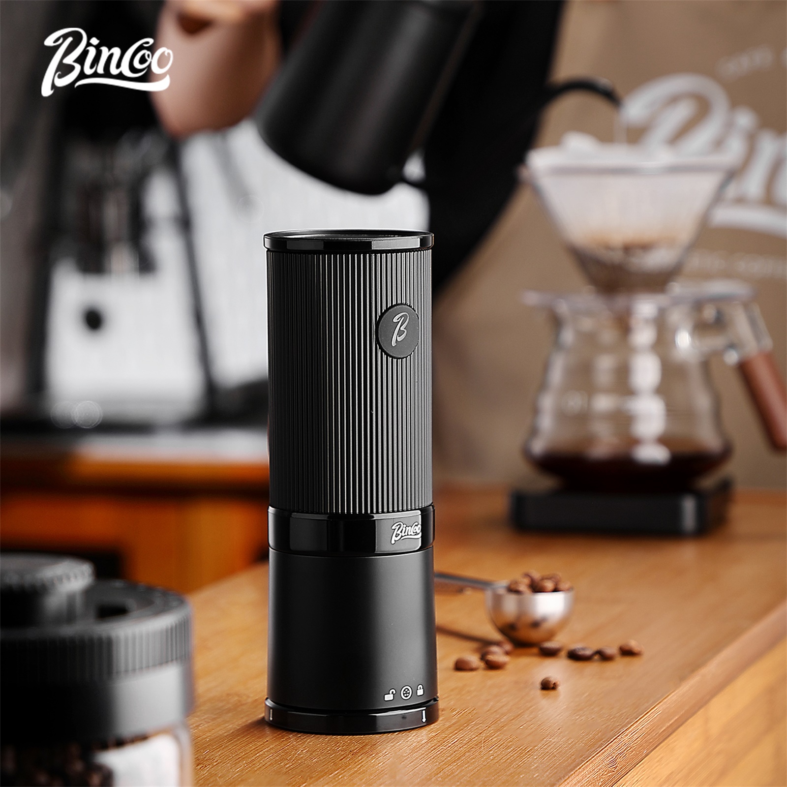 Grain Mill Grinder - Bincoo Portable Electric Coffee Grinder Rechargeable