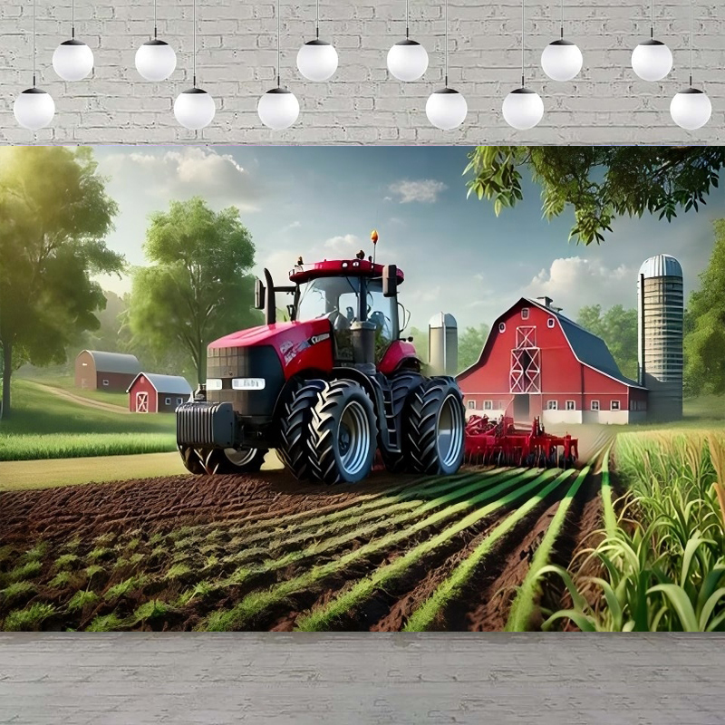 Busy Farm Photography Backdrop - Agriculture Farming School recensie en prijs