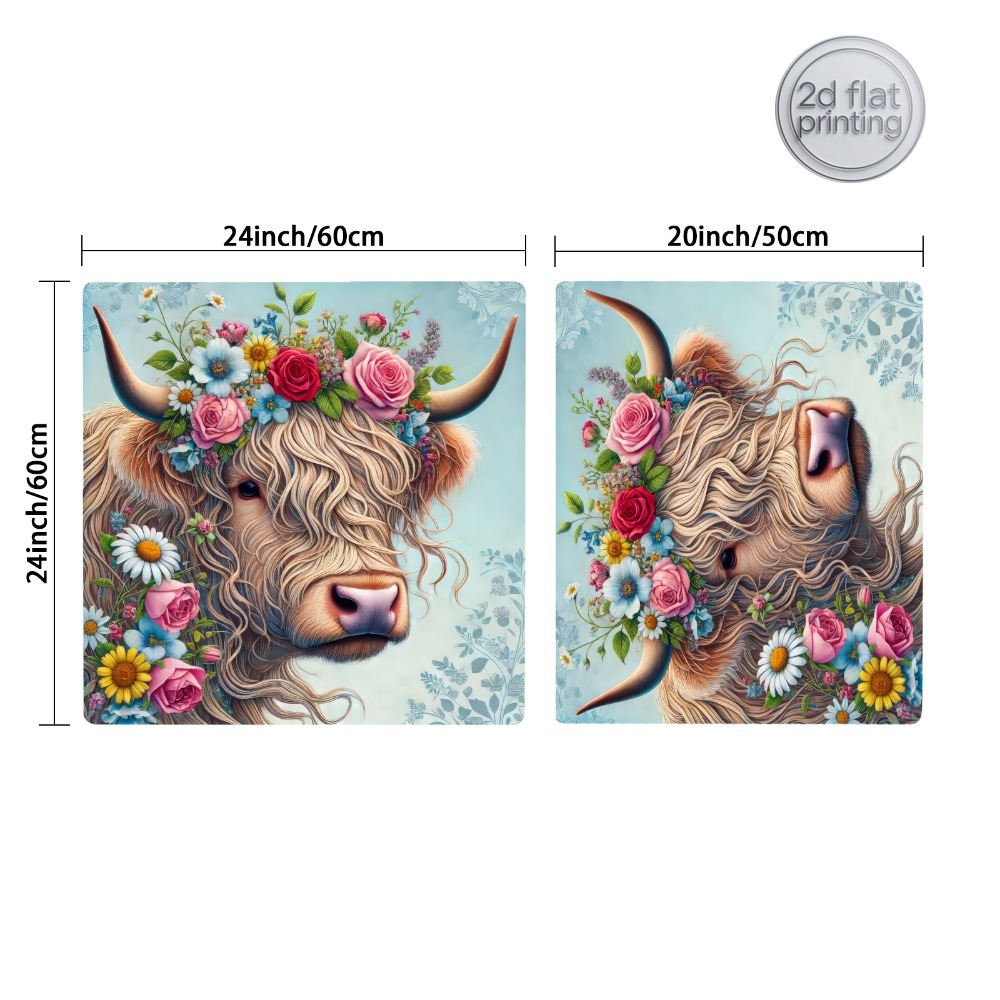 1pc, Artificial Leather Dish D - Cow Mat Rubber recensie en prijs