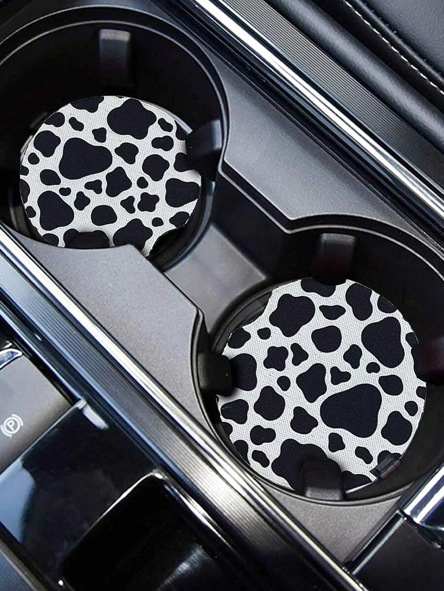 2-Pack Cow Print Absorbent Car - Cow Mat Rubber recensie en prijs