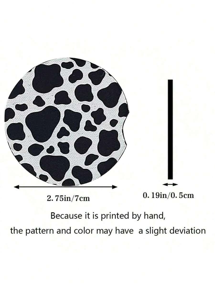 2-Pack Cow Print Absorbent Car - Cow Mat Rubber recensie en prijs