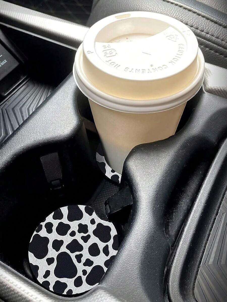 2-Pack Cow Print Absorbent Car - Cow Mat Rubber recensie en prijs