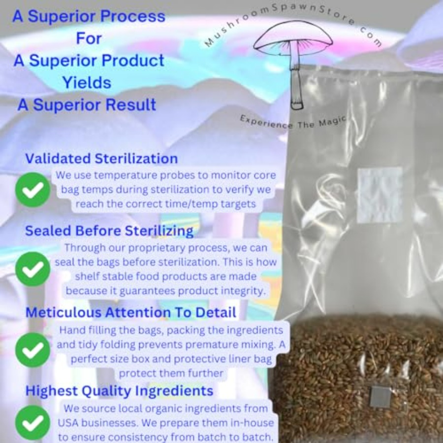 5lb Organic Sterile Mushroom G - Mushroom Spawn Bag recensie en prijs