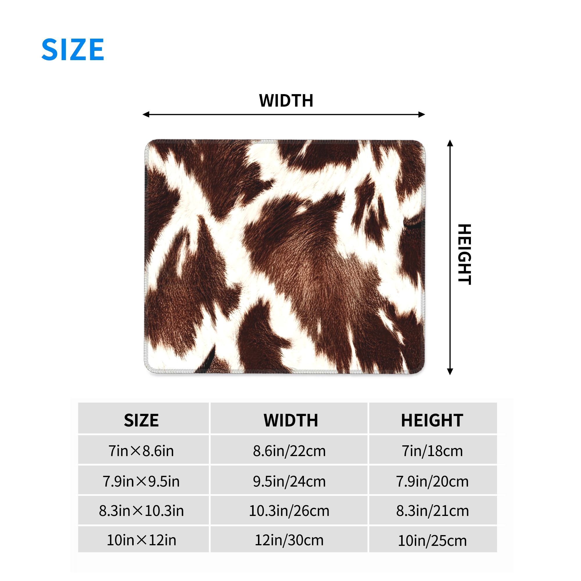 Cow Skin Pattern Mouse Pad Com - Cow Mat Rubber recensie en prijs