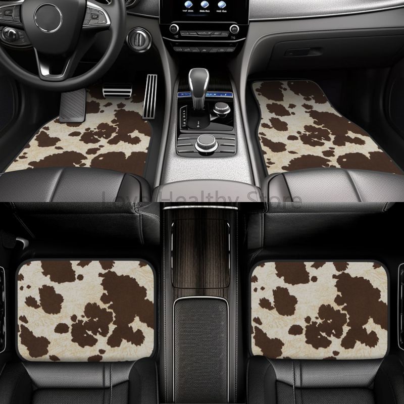 Cow Car Floor Mats Set of 4 Br - Cow Mat Rubber recensie en prijs