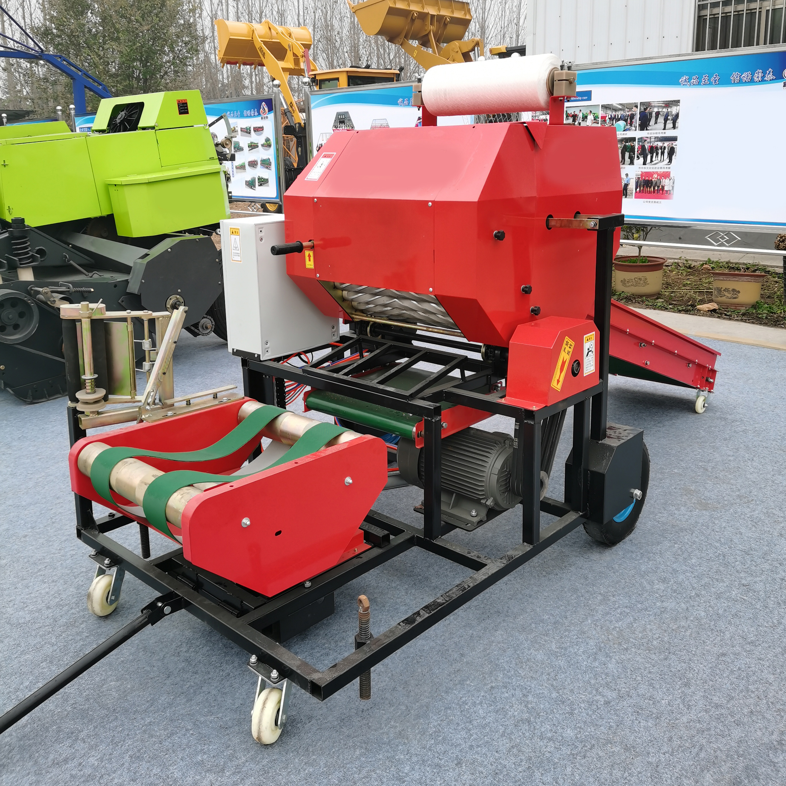 Green Storage Corn Stalk Baler - Silage Baler Machine recensie en prijs