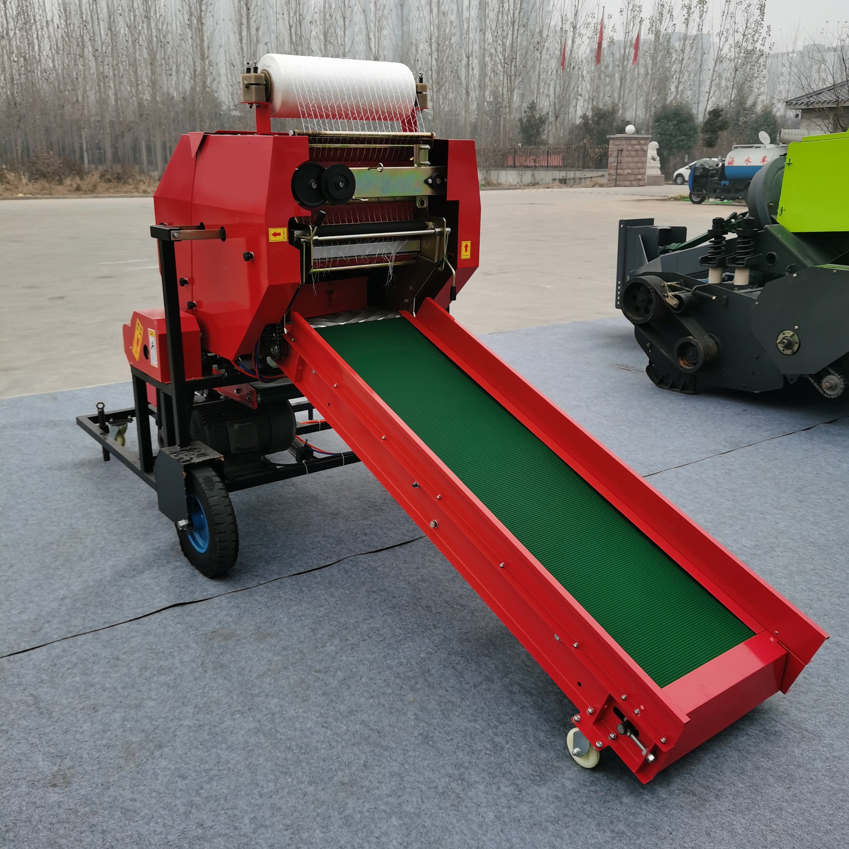 Green Storage Corn Stalk Baler - Silage Baler Machine recensie en prijs