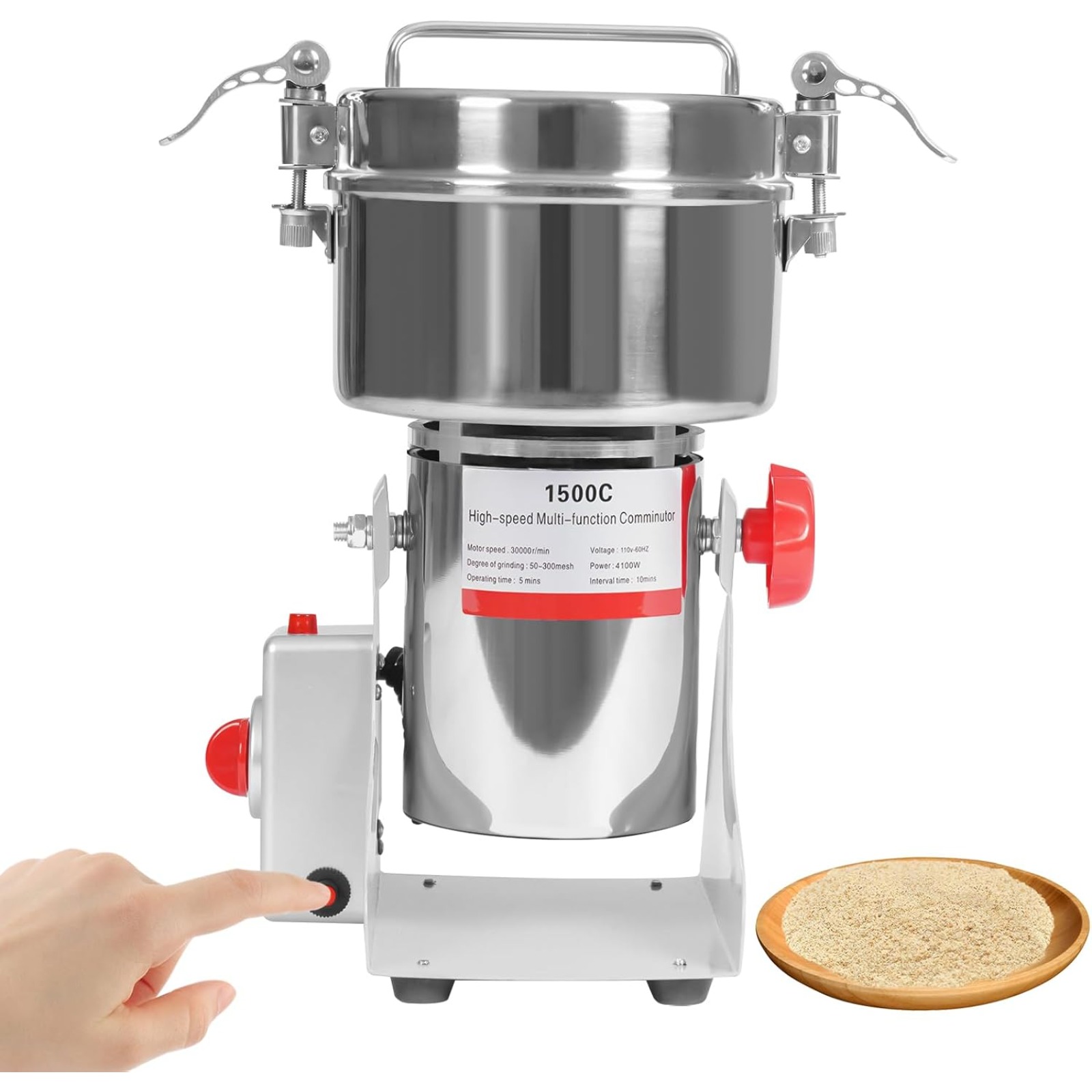 4100W Commercial Grain Grinder - Grain Mill Grinder recensie en prijs