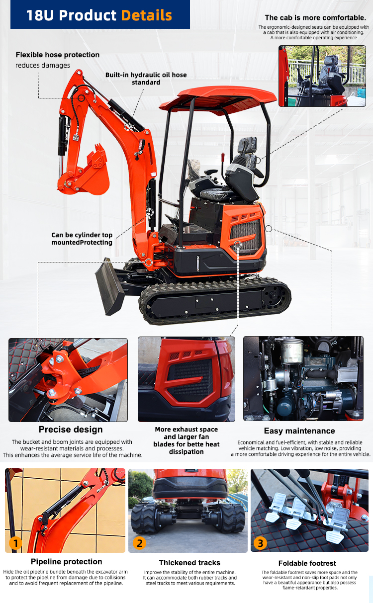 Mini Excavator Hydraulic Crawl - Agriculture Farming Services recensie en prijs