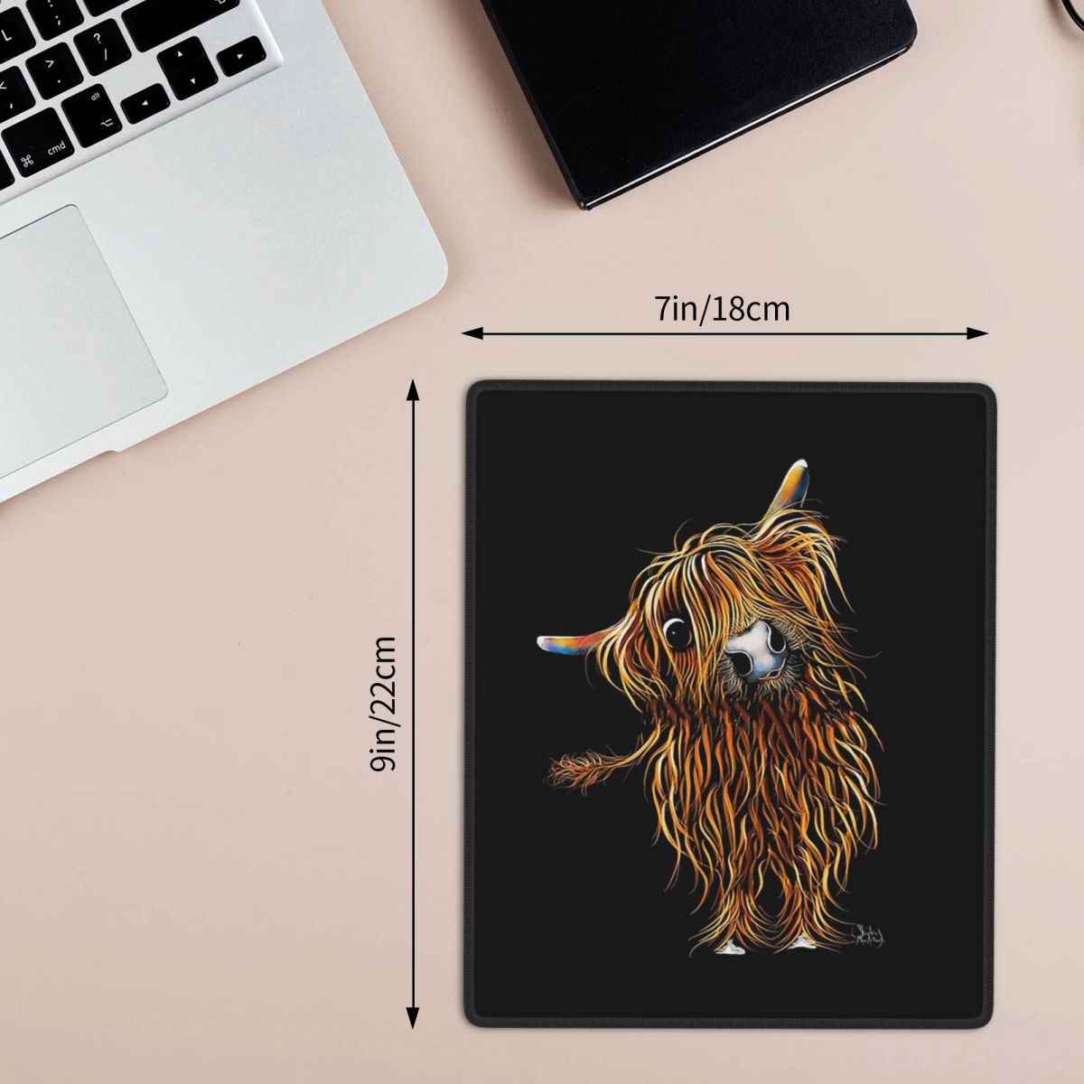 Highland Cow Print 7x9 in 22x1 - Cow Mat Rubber recensie en prijs