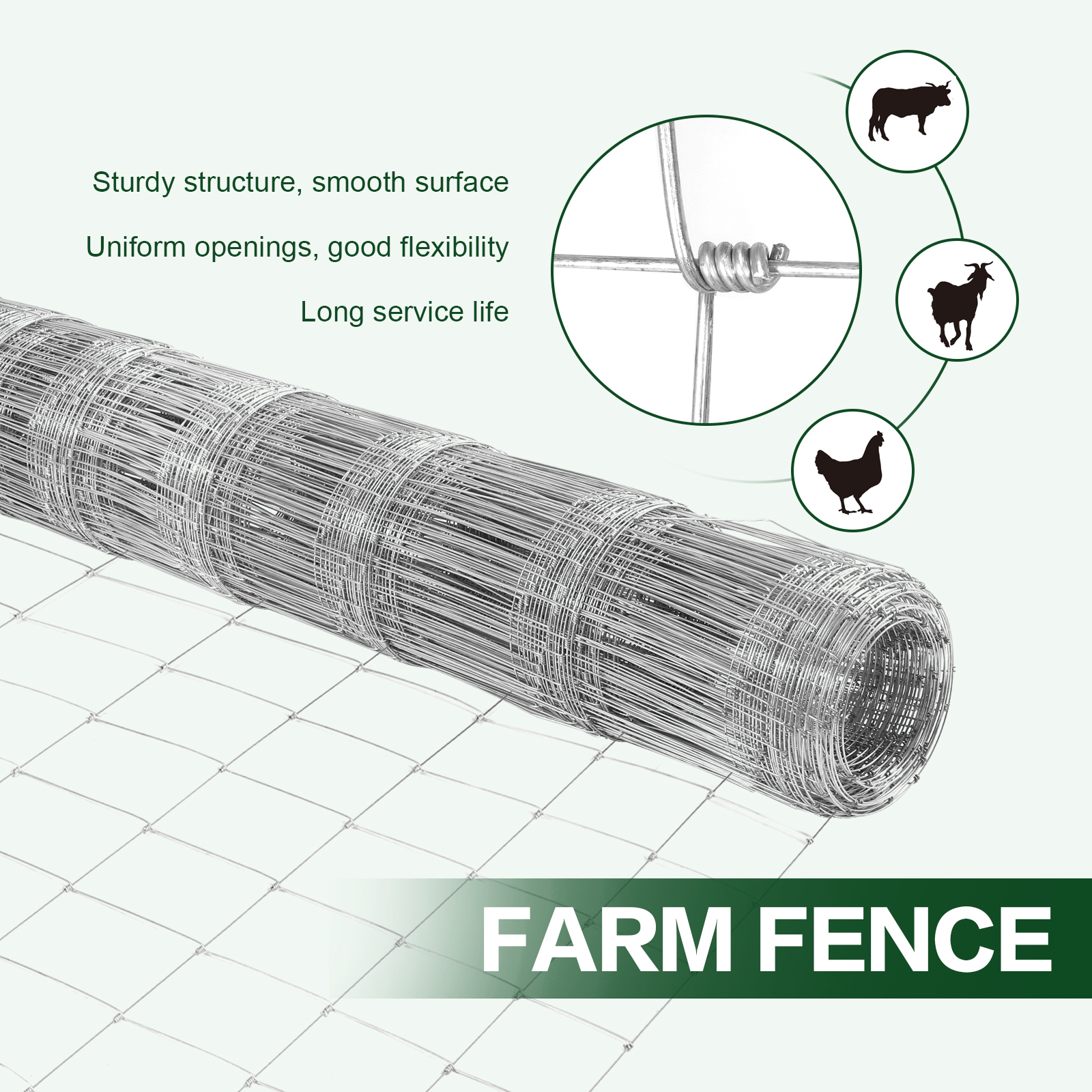 5FT/6FT Metal Farm Fence Net A - Agriculture Farming Usa recensie en prijs