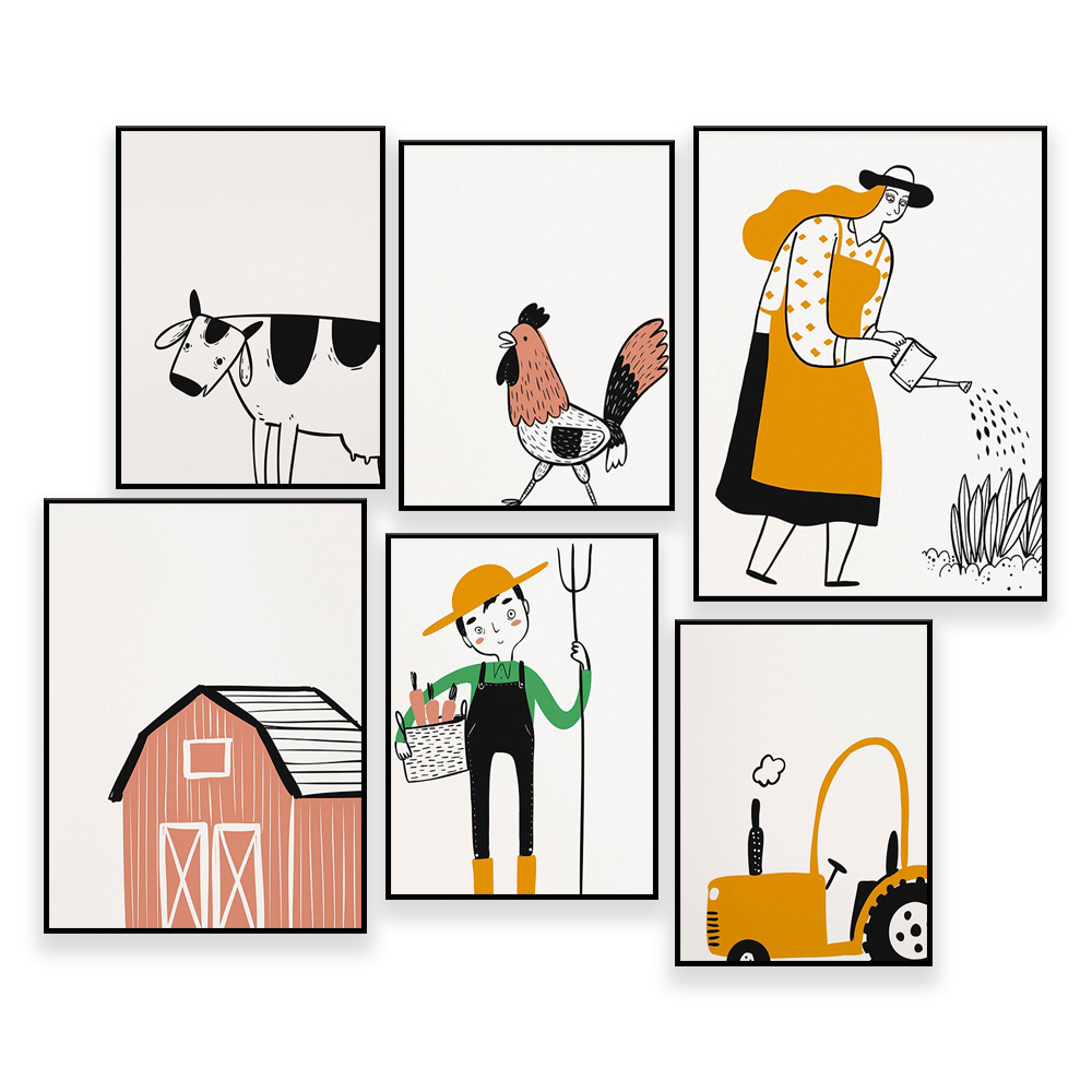 Agriculture Gallery Wall - 4-H - Agriculture Farming Cartoon recensie en prijs