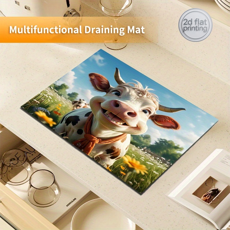 2D Flat Printing 1pc Cow Print - Cow Mat Rubber recensie en prijs