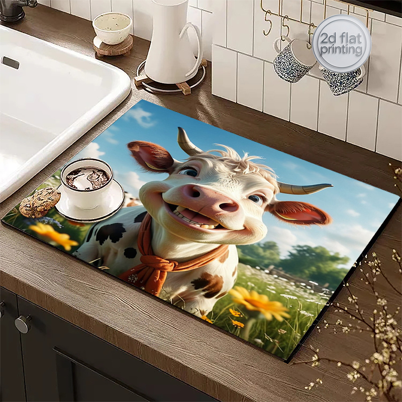 2D Flat Printing 1pc Cow Print - Cow Mat Rubber recensie en prijs